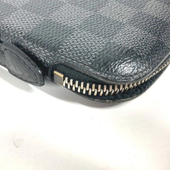 LOUIS VUITTON N48255 Damier Graphite Atholl Organizer Travel Case Clutch Wallet - Picture 7 of 15